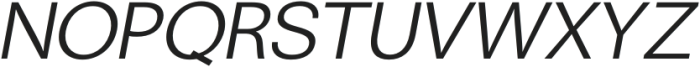 ZT Talk Expanded Italic otf (400) Font UPPERCASE