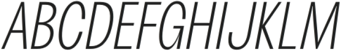 ZT Talk Light Condensed Italic otf (300) Font UPPERCASE