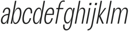 ZT Talk Light Condensed Italic otf (300) Font LOWERCASE