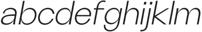 ZT Talk Light Expanded Italic otf (300) Font LOWERCASE