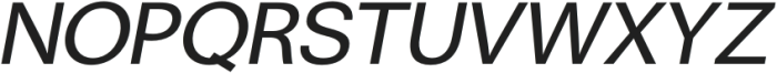 ZT Talk Medium Expanded Italic otf (500) Font UPPERCASE