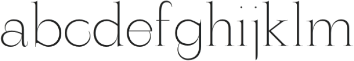 ZT Yaglo Extra Light otf (200) Font LOWERCASE