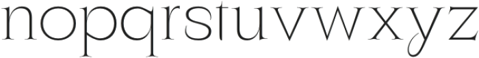 ZT Yaglo Extra Light otf (200) Font LOWERCASE