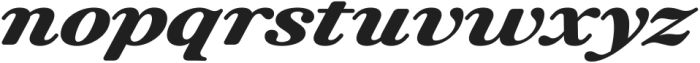 ZT Ôtez Bold Expanded Italic otf (700) Font LOWERCASE