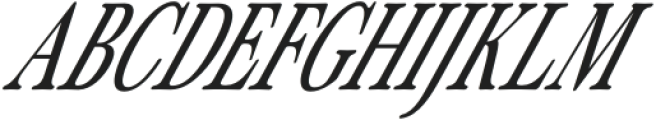 ZT Ôtez Extra Light Condensed Italic otf (200) Font UPPERCASE
