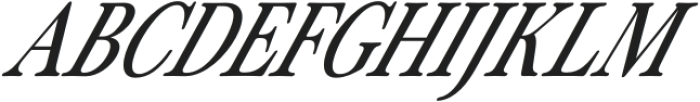 ZT Ôtez Extra Light Semi Condensed Italic otf (200) Font UPPERCASE
