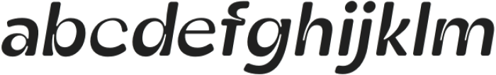 Zt Shago Medium Italic Rounded otf (500) Font LOWERCASE