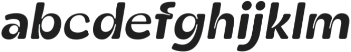 Zt Shago SemiBold Italic Rounded otf (600) Font LOWERCASE