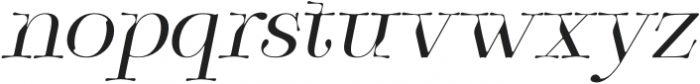 Zt Sigata Kozi Italic otf (400) Font LOWERCASE