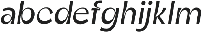 ZtShago-Italic otf (400) Font LOWERCASE