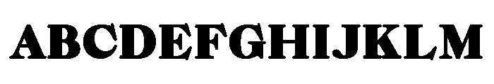 ZT Chintzy Heavy Font UPPERCASE