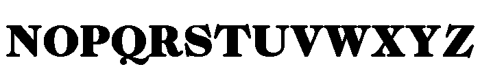 ZT Chintzy Heavy Font UPPERCASE