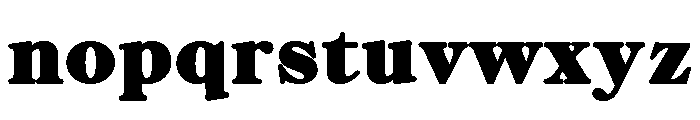 ZT Chintzy Heavy Font LOWERCASE