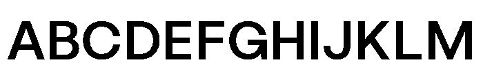 ZT Nature Medium Font UPPERCASE