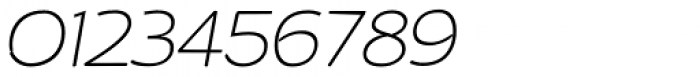 ZT Arturo Thin Italic Font OTHER CHARS