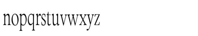 ZT Bros Oskon 90 s Extra Light Semi Condensed Font LOWERCASE