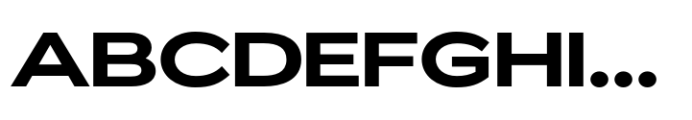 ZT Glora Pro Bold Expanded Font UPPERCASE