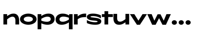 ZT Glora Pro Bold Expanded Font LOWERCASE