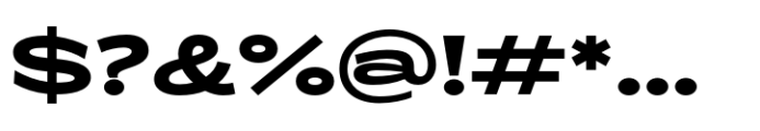 ZT Glora Pro Bold Extra Expanded Font OTHER CHARS