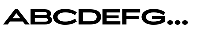 ZT Glora Pro Bold Extra Expanded Font UPPERCASE
