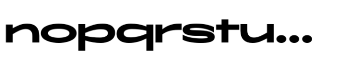 ZT Glora Pro Bold Extra Expanded Font LOWERCASE