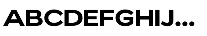 ZT Glora Pro Bold Semi Expanded Font UPPERCASE