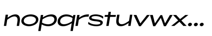 ZT Glora Pro Expanded Italic Font LOWERCASE