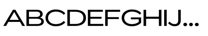 ZT Glora Pro Expanded Font UPPERCASE