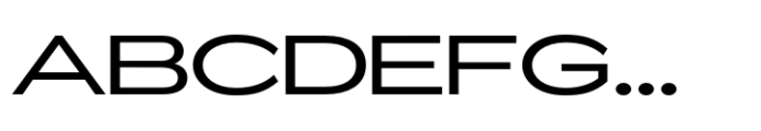 ZT Glora Pro Extra Expanded Font UPPERCASE