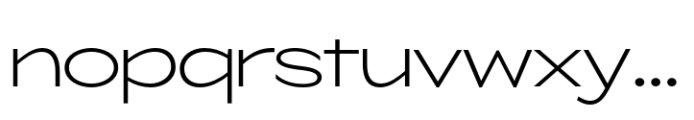 ZT Glora Pro Extra Light Expanded Font LOWERCASE