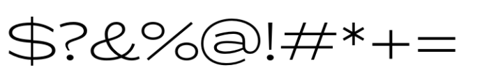 ZT Glora Pro Extra Light Extra Expanded Font OTHER CHARS