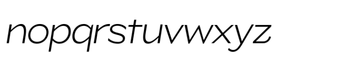 ZT Glora Pro Extra Light Italic Font LOWERCASE