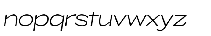 ZT Glora Pro Extra Light Semi Expanded Italic Font LOWERCASE