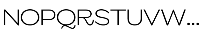 ZT Glora Pro Extra Light Semi Expanded Font UPPERCASE
