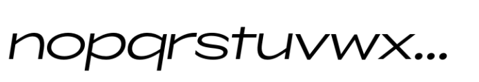 ZT Glora Pro Light Expanded Italic Font LOWERCASE