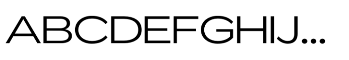 ZT Glora Pro Light Expanded Font UPPERCASE