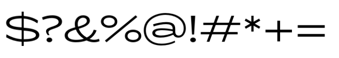 ZT Glora Pro Light Extra Expanded Font OTHER CHARS