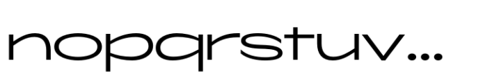 ZT Glora Pro Light Extra Expanded Font LOWERCASE