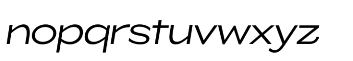 ZT Glora Pro Light Semi Expanded Italic Font LOWERCASE