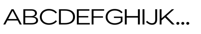 ZT Glora Pro Light Semi Expanded Font UPPERCASE