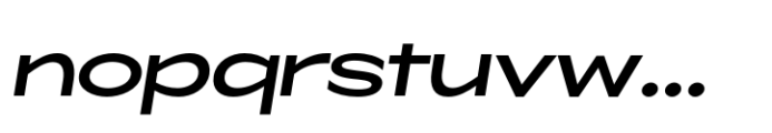 ZT Glora Pro Medium Expanded Italic Font LOWERCASE