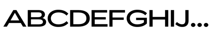 ZT Glora Pro Medium Expanded Font UPPERCASE