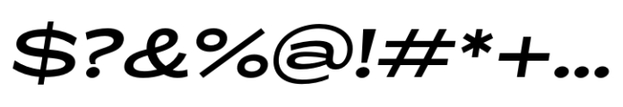 ZT Glora Pro Medium Extra Expanded Italic Font OTHER CHARS