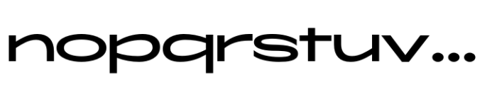 ZT Glora Pro Medium Extra Expanded Font LOWERCASE