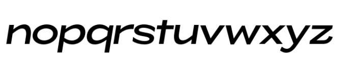 ZT Glora Pro Medium Semi Expanded Italic Font LOWERCASE