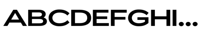 ZT Glora Pro Semi Bold Expanded Font UPPERCASE