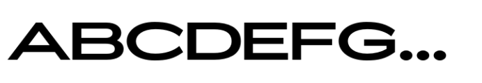 ZT Glora Pro Semi Bold Extra Expanded Font UPPERCASE