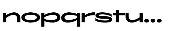 ZT Glora Pro Semi Bold Extra Expanded Font LOWERCASE