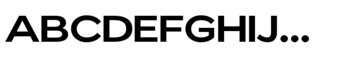 ZT Glora Pro Semi Bold Semi Expanded Font UPPERCASE