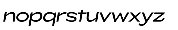 ZT Glora Pro Semi Expanded Italic Font LOWERCASE